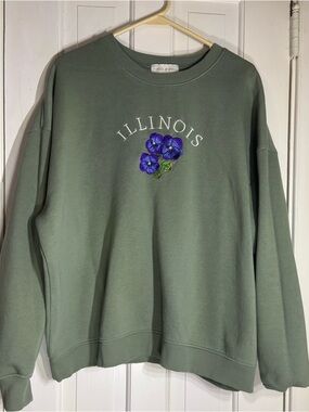 State of Mind Crewneck Sweatshirt - Sage Green